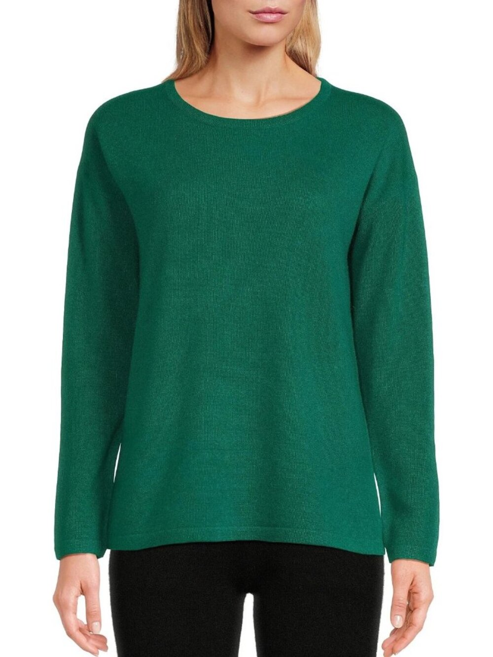 NWT Van Winkle & CO. Luxury Cashmere EMERALD Oversized Coordinating Lounge Top